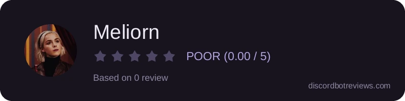 Rating widget preview for Meliorn
