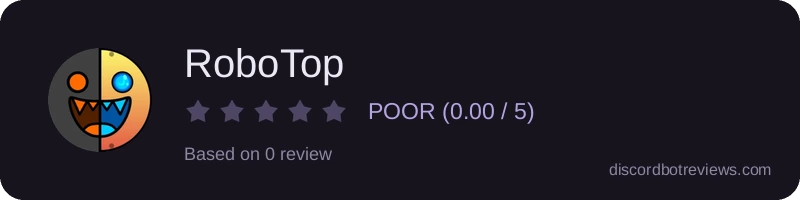 Rating widget preview for RoboTop