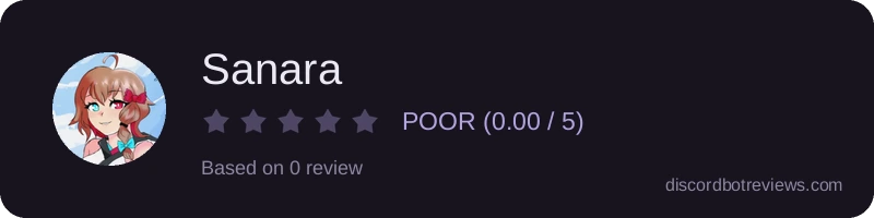 Rating widget preview for Sanara