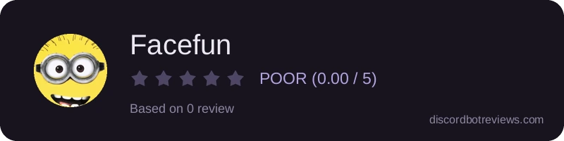 Rating widget preview for Facefun