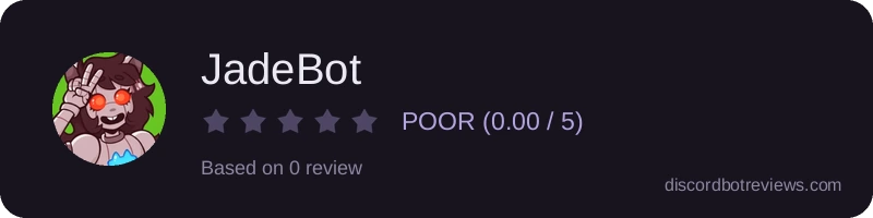 Rating banner for JadeBot