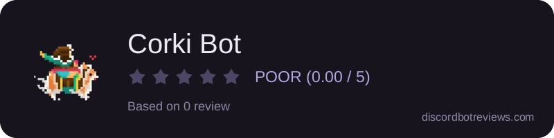 Rating widget preview for Corki Bot