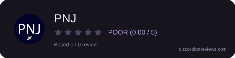Rating widget preview for PNJ