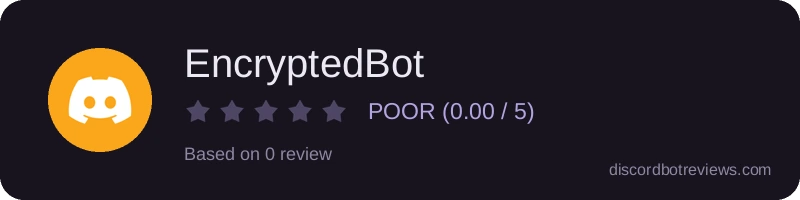 Rating widget preview for EncryptedBot