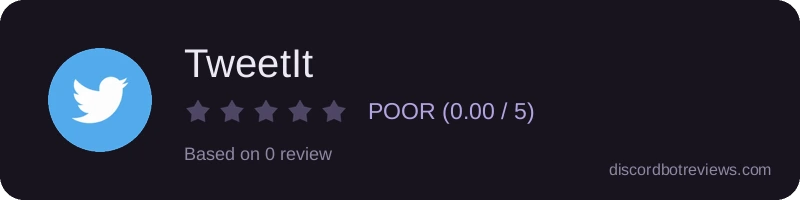Rating widget preview for TweetIt