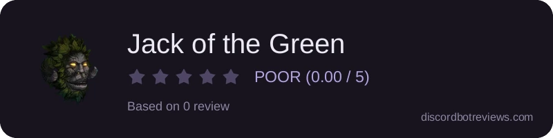 Rating widget preview for Jack of the Green