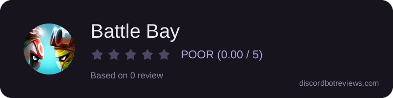 Rating widget preview for Battle Bay