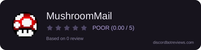 Rating widget preview for MushroomMail