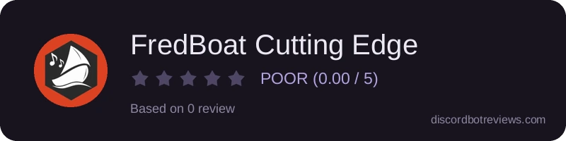 Rating widget preview for FredBoat Cutting Edge
