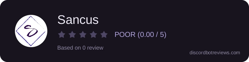 Rating widget preview for Sancus