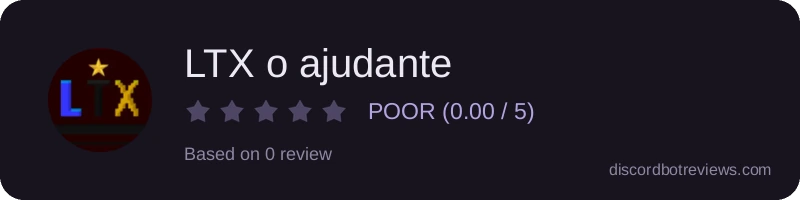 Rating widget preview for LTX o ajudante