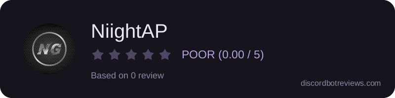 Rating widget preview for NiightAP