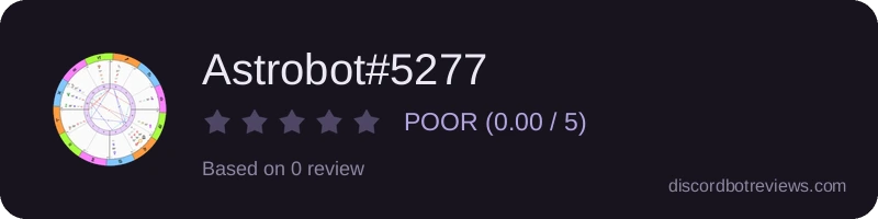 Rating widget preview for Astrobot#5277
