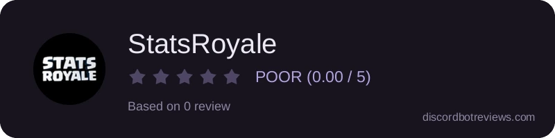 Rating widget preview for StatsRoyale