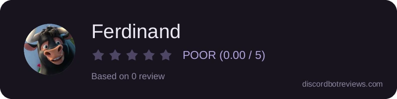 Rating widget preview for Ferdinand