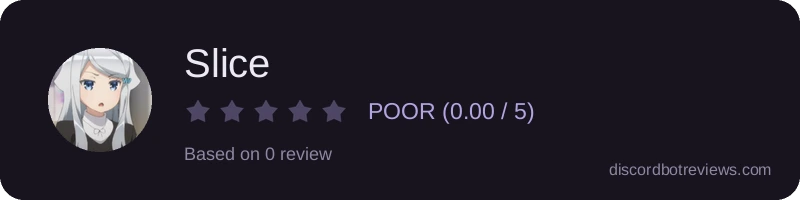 Rating widget preview for Slice
