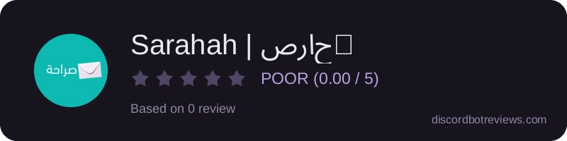 Rating widget preview for Sarahah | صراحة