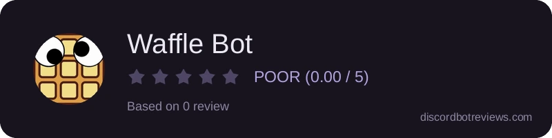 Rating widget preview for Waffle Bot