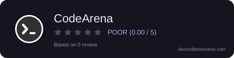 Rating widget preview for CodeArena