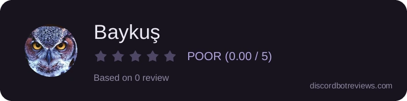 Rating widget preview for Baykuş