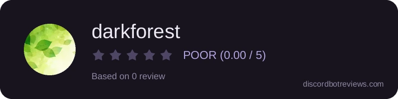 Rating widget preview for darkforest
