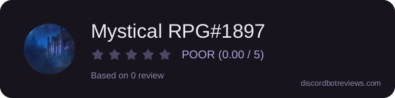 Rating widget preview for Mystical RPG#1897