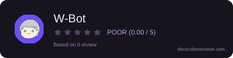 Rating widget preview for W-Bot