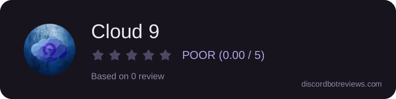 Rating widget preview for Cloud 9