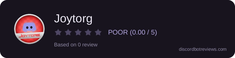 Rating widget preview for Joytorg