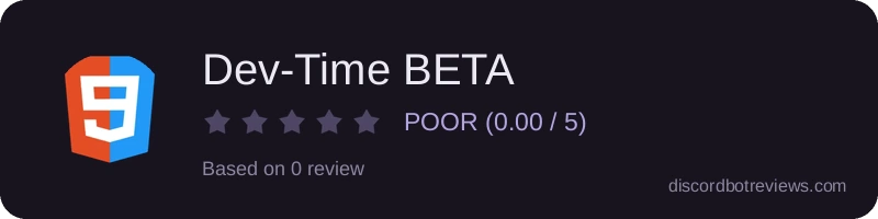 Rating widget preview for Dev-Time BETA
