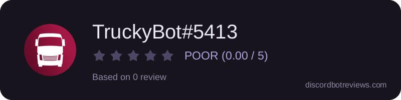 Rating widget preview for TruckyBot#5413