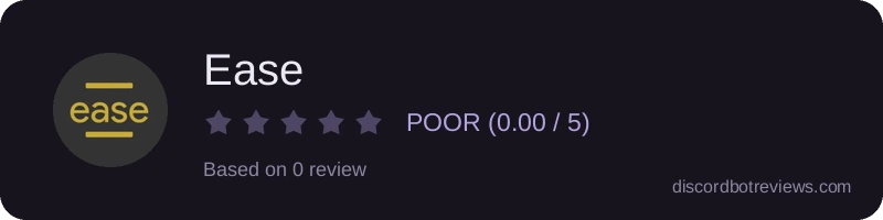 Rating widget preview for Ease