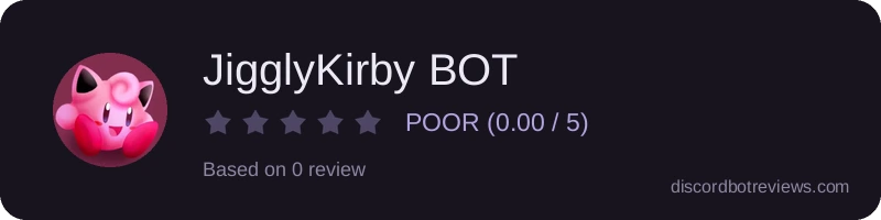 Rating widget preview for JigglyKirby BOT