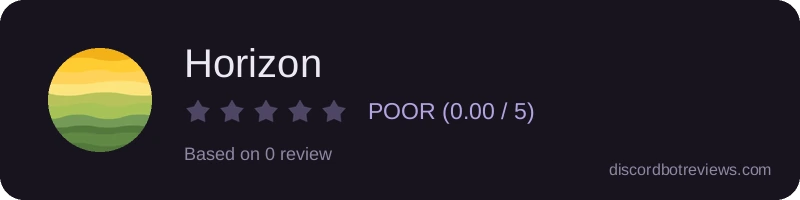 Rating widget preview for Horizon