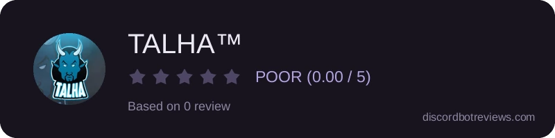 Rating banner for TALHA™