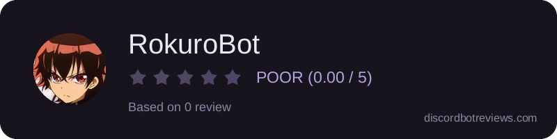 Rating widget preview for RokuroBot