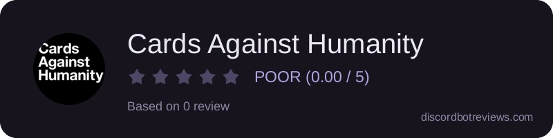 Rating widget preview for Cards Against Humanity