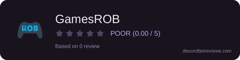 Rating widget preview for GamesROB