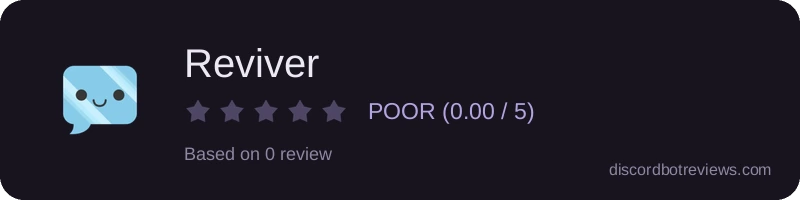 Rating widget preview for Reviver