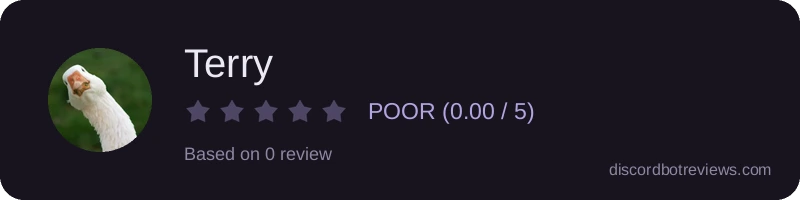 Rating widget preview for Terry