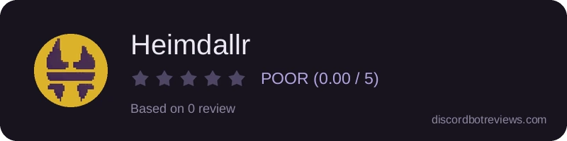 Rating banner for Heimdallr