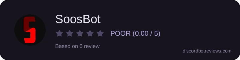 Rating banner for SoosBot