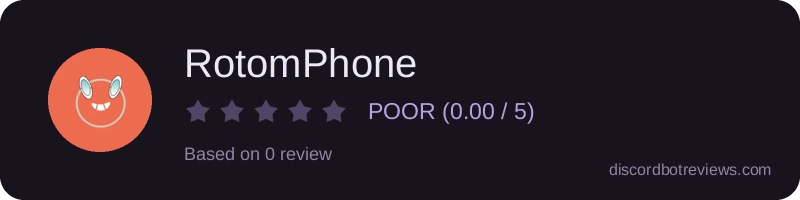 Rating widget preview for RotomPhone