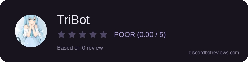 Rating widget preview for TriBot