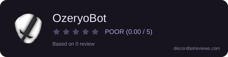 Rating widget preview for OzeryoBot