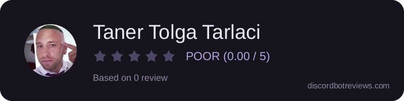Rating widget preview for Taner Tolga Tarlaci