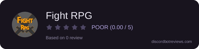 Rating widget preview for Fight RPG