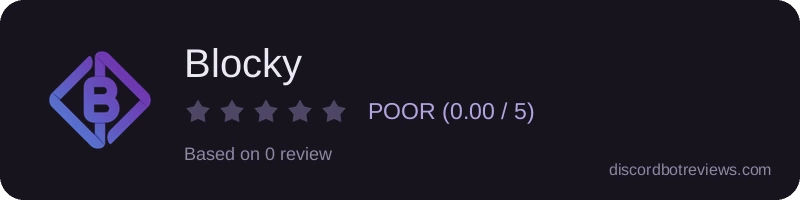 Rating widget preview for Blocky