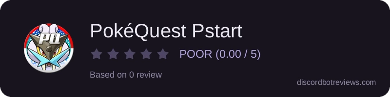 Rating widget preview for PokéQuest Pstart