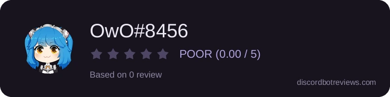 Rating widget preview for OwO#8456